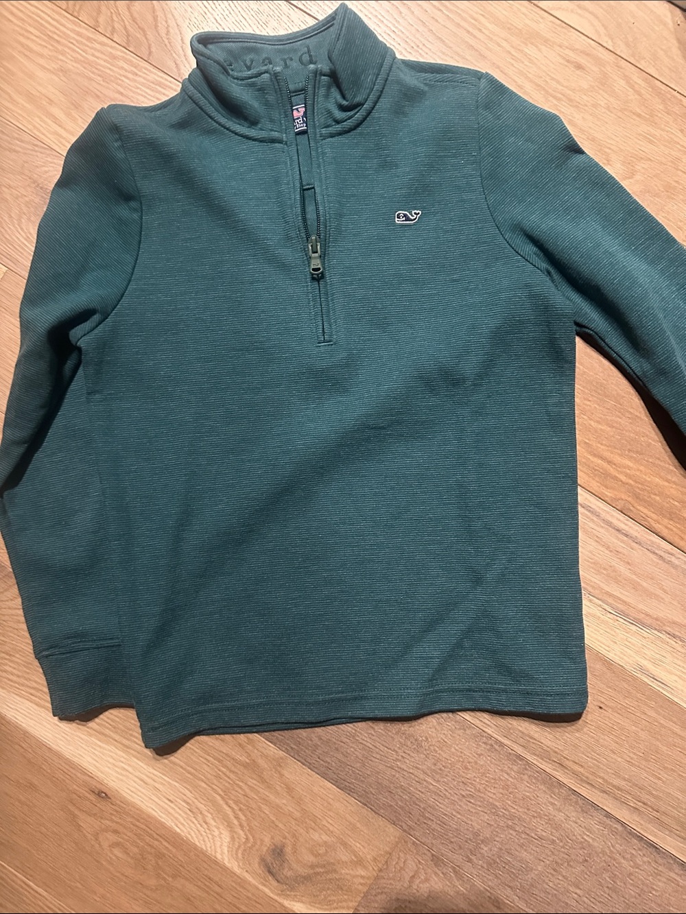 Vineyard Vines Hunter Green Kids Half-Zip Pullover